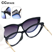 Load image into Gallery viewer, Gafas de sol polarizadas con Clip para hombre y mujer, anteojos de sol con montura antiazul, de doble uso, a la moda, estilo Vintage, con UV400, 48310