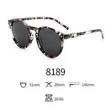 Load image into Gallery viewer, Gafas de sol polarizadas redondas Retro para mujer, anteojos de sol polarizados Vintage con remaches nuevos