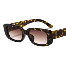 Load image into Gallery viewer, Gafas de sol rectangulares de Estilo Vintage para verano, anteojos de sol de leopardo a la moda, para deporte de senderismo, cuadradas, Retro, antireflectantes