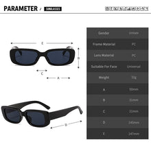 Load image into Gallery viewer, Gafas de sol rectangulares de Estilo Vintage para verano, anteojos de sol de leopardo a la moda, para deporte de senderismo, cuadradas, Retro, antireflectantes
