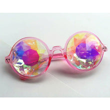 Load image into Gallery viewer, Gafas redondas transparentes caleidoscopio, lentes de cristal para fiesta, Rave, Festival de Música, regalos para amigos