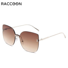 Load image into Gallery viewer, Gentle My Mars Women Rimless Cat Eye Oversized Sunglasses  Female Sun Glasses Monster Wild Personality Eyewear