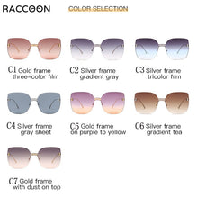 Load image into Gallery viewer, Gentle My Mars Women Rimless Cat Eye Oversized Sunglasses  Female Sun Glasses Monster Wild Personality Eyewear