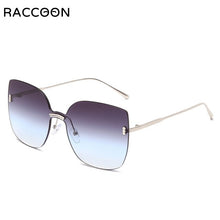 Load image into Gallery viewer, Gentle My Mars Women Rimless Cat Eye Oversized Sunglasses  Female Sun Glasses Monster Wild Personality Eyewear