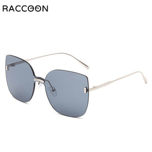 Gentle My Mars Women Rimless Cat Eye Oversized Sunglasses  Female Sun Glasses Monster Wild Personality Eyewear