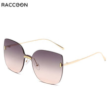 Load image into Gallery viewer, Gentle My Mars Women Rimless Cat Eye Oversized Sunglasses  Female Sun Glasses Monster Wild Personality Eyewear