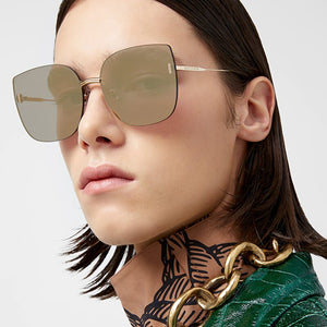 Gentle My Mars Women Rimless Cat Eye Oversized Sunglasses  Female Sun Glasses Monster Wild Personality Eyewear