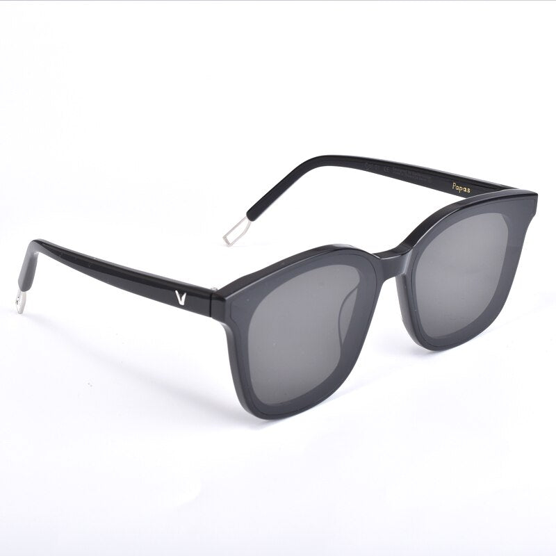 Gentle Papas men women Sunglasses Retro Square Sun Glasses  Men Women  Acetate Polarized UV400  Glasses With Original case