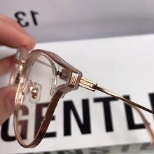 Carica l&#39;immagine nel visualizzatore di Gallery, Gentle Sunglasses Brand Designer Women&#39;s Men&#39;s Retro  Round Glasses Metal Acetate Frame Glasses with Original Box