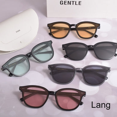 Gentle  Sunglasses Men Women Vintage Small Round Frame Sun Glasses Acetate UV400 Lens Monster Lang brand Sunglasses