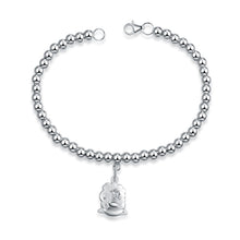 Load image into Gallery viewer, Genuine 925 Sterling Silver Cute Twelve Animal Style Bracelet Woman Round Bead Chain Fashion Jewelry Bracelet