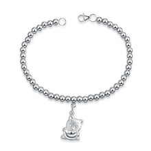 Load image into Gallery viewer, Genuine 925 Sterling Silver Cute Twelve Animal Style Bracelet Woman Round Bead Chain Fashion Jewelry Bracelet