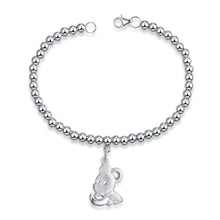 Load image into Gallery viewer, Genuine 925 Sterling Silver Cute Twelve Animal Style Bracelet Woman Round Bead Chain Fashion Jewelry Bracelet