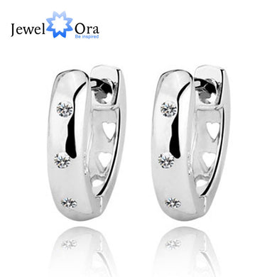 Genuine 925 Sterling Silver Jewelry Elegant Accessories Women Fashion Lady Silver Stud Earrings Buy A Gift( EA101715)
