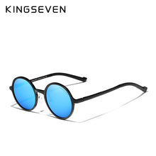 Load image into Gallery viewer, Genuine KINGSEVEN Aluminum Steampunk Round Sunglasses 2022 New Luxury Brand Design Vintage Women Sun Glasses UV400