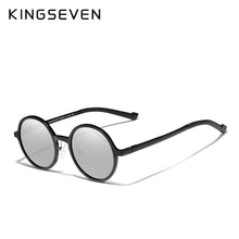 Load image into Gallery viewer, Genuine KINGSEVEN Aluminum Steampunk Round Sunglasses 2022 New Luxury Brand Design Vintage Women Sun Glasses UV400