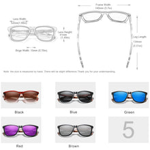Load image into Gallery viewer, Genuine KINGSEVEN Trend Design Women Sunglasses Men Gradient Multi Color Natural Wood Mirror Lens Sun Glasses Oculos