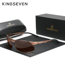 Load image into Gallery viewer, Genuine KINGSEVEN Polarized Men Aluminum Sunglasses Driving Mirror Lens Male Sun Glasses Aviation Women For Men Eyewear 9126