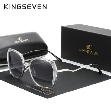 Genuine KINGSEVEN Women's Glasses  Brand Design Sunglasses Gradient Polarized Lens Sun glasses Butterfly Oculos Feminino