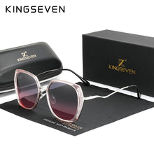 Carica l&#39;immagine nel visualizzatore di Gallery, Genuine KINGSEVEN Women&#39;s Glasses  Brand Design Sunglasses Gradient Polarized Lens Sun glasses Butterfly Oculos Feminino