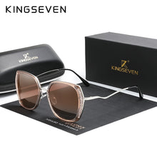 Carica l&#39;immagine nel visualizzatore di Gallery, Genuine KINGSEVEN Women&#39;s Glasses  Brand Design Sunglasses Gradient Polarized Lens Sun glasses Butterfly Oculos Feminino