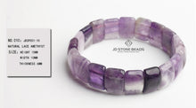 Load image into Gallery viewer, Genuine Natural Stone Bracelets green aventurine Purple Amethyst Wholesale Energy Stone Bracelets Jewelry for woman man