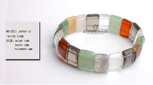 Load image into Gallery viewer, Genuine red agate yellow tiger eye mixed color stone trendy hand ring Bracelets Wholesale Energy Stone Bracelets bangle Jewelry