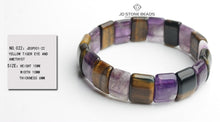 Load image into Gallery viewer, Genuine red agate yellow tiger eye mixed color stone trendy hand ring Bracelets Wholesale Energy Stone Bracelets bangle Jewelry