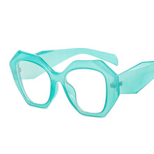 Load image into Gallery viewer, Geometry Computer Eyeglasses Women Vintage Anti Blue Light Glasses Ladies Oversized Optical Eyeglasses Big Frame Spectacles