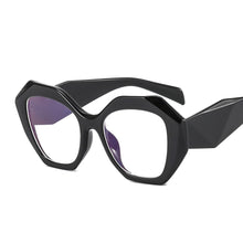 Load image into Gallery viewer, Geometry Computer Eyeglasses Women Vintage Anti Blue Light Glasses Ladies Oversized Optical Eyeglasses Big Frame Spectacles