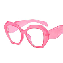 Load image into Gallery viewer, Geometry Computer Eyeglasses Women Vintage Anti Blue Light Glasses Ladies Oversized Optical Eyeglasses Big Frame Spectacles