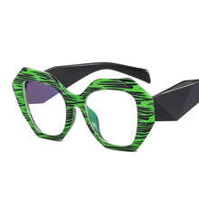 Load image into Gallery viewer, Geometry Computer Eyeglasses Women Vintage Anti Blue Light Glasses Ladies Oversized Optical Eyeglasses Big Frame Spectacles