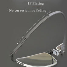 Carica l&#39;immagine nel visualizzatore di Gallery, German Brand Glasses Frame Men Semi-Rim Structure Medical Aviation Stainless Steel Eyeglasses Women Light Spectacle Jessica