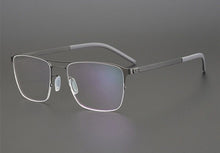 Carica l&#39;immagine nel visualizzatore di Gallery, German Brand Glasses Frame Men Semi-Rim Structure Medical Aviation Stainless Steel Eyeglasses Women Light Spectacle Jessica
