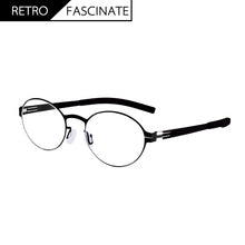 Load image into Gallery viewer, German Brand Retro Small Round Eyeglasses Handmade Ultra-light Screwless Glasses Prescription Reading frame With Original Box