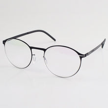 Load image into Gallery viewer, German style manual eyeglass frame without screws, men&#39;s black frame, full frame, thin steel myopia eyeglass frame, women&#39;s