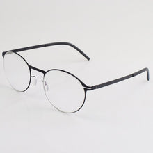 Load image into Gallery viewer, German style manual eyeglass frame without screws, men&#39;s black frame, full frame, thin steel myopia eyeglass frame, women&#39;s