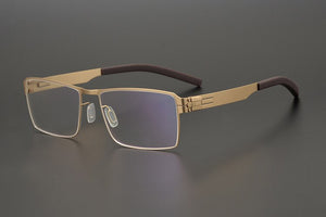 Germany Brand Designer Berlin No Screw Eyeglasses Men Women Lightweight Square Big Face Business Optical Glasses Frame