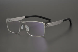 Germany Brand Designer Berlin No Screw Eyeglasses Men Women Lightweight Square Big Face Business Optical Glasses Frame