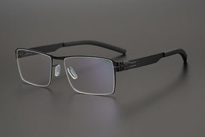 Germany Brand Designer Berlin No Screw Eyeglasses Men Women Lightweight Square Big Face Business Optical Glasses Frame