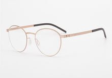 Carica l&#39;immagine nel visualizzatore di Gallery, Germany Brand Designer Glasses Men Super Thin Medical Aviation Stainless Steel Retro Round Eyeglasses Women Spectacle Frame TONA