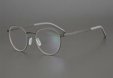 Carica l&#39;immagine nel visualizzatore di Gallery, Germany Brand Designer Glasses Men Super Thin Medical Aviation Stainless Steel Retro Round Eyeglasses Women Spectacle Frame TONA
