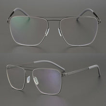 Load image into Gallery viewer, Germany Brand Designer Men Screwless Pilot Aviation Optical Eyewear Frame Prescription Glasses Spectacles Eyeglasses Bayamo