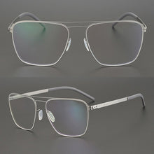 Load image into Gallery viewer, Germany Brand Designer Men Screwless Pilot Aviation Optical Eyewear Frame Prescription Glasses Spectacles Eyeglasses Bayamo