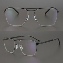 Load image into Gallery viewer, Germany Brand Designer Men Screwless Pilot Aviation Optical Eyewear Frame Prescription Glasses Spectacles Eyeglasses Bayamo