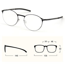 Carica l&#39;immagine nel visualizzatore di Gallery, Germany Brand Designer Women Men Screwless Oval Optical Eyewear Frame Prescription Glasses Spectacles Eyeglasses Etesians