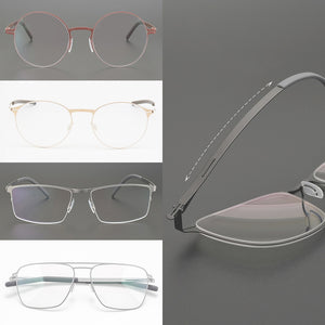 Germany Brand Designer Women Men Screwless Oval Optical Eyewear Frame Prescription Glasses Spectacles Eyeglasses Etesians