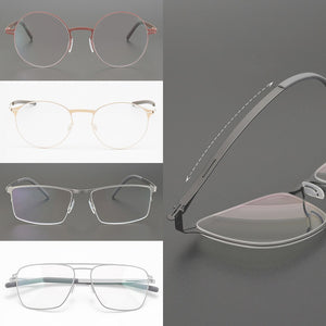 Germany Brand Designer Women Men Screwless Round Optical Eyewear Frame Prescription Glasses Spectacles Eyeglasses Tona