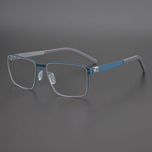 Carica l&#39;immagine nel visualizzatore di Gallery, Germany Brand Non-Screw Glasses Frame Men Medical Aviation Stainless Steel Square Eyeglasses Women Myopia Spectacle Eyewear Y710