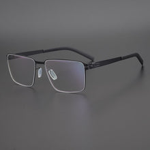 Carica l&#39;immagine nel visualizzatore di Gallery, Germany Brand Non-Screw Glasses Frame Men Medical Aviation Stainless Steel Square Eyeglasses Women Myopia Spectacle Eyewear Y710